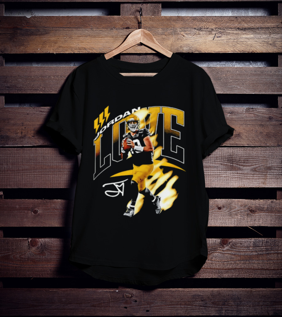 Jordan Love Green Bay Packers 10 Football Star Player Number 10 T-Shirt