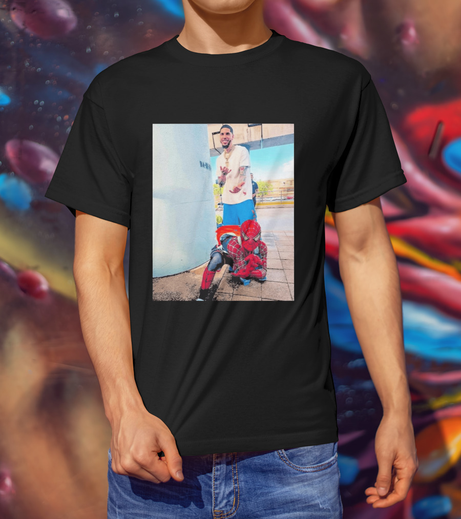 BA MO LaMelo Ball Spider Man T-Shirt