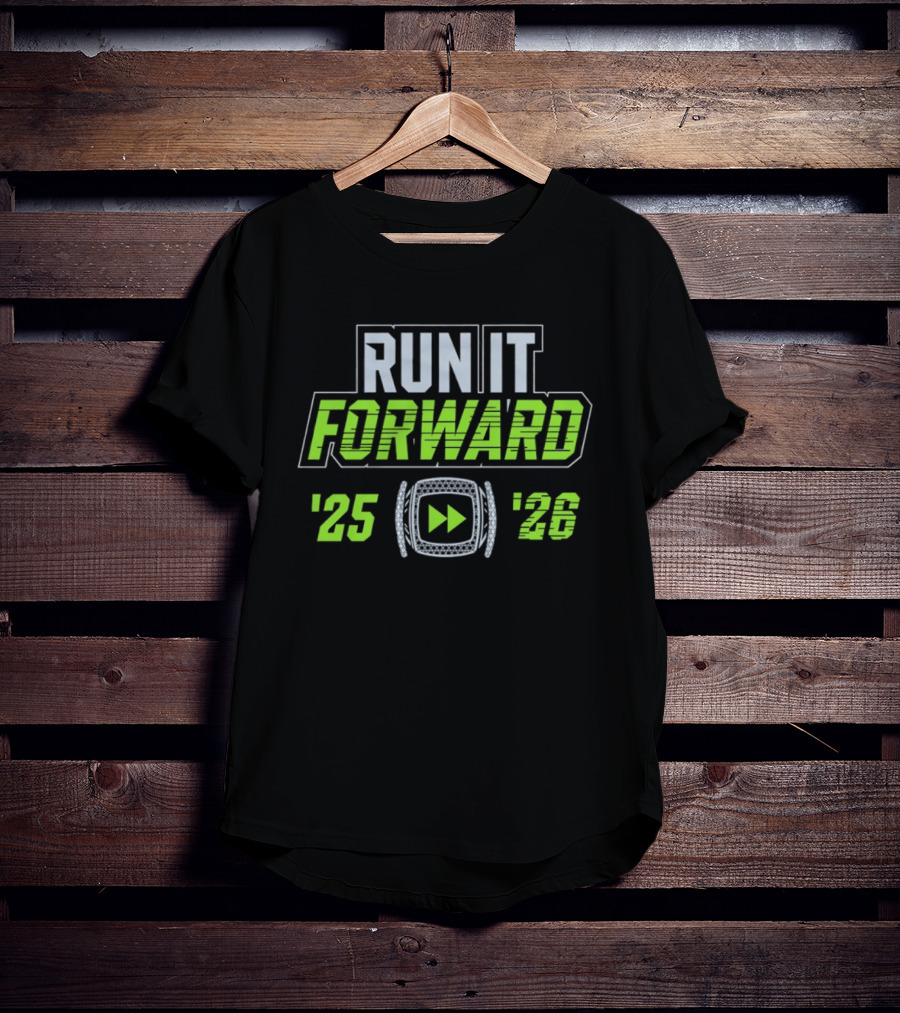 Seattle Seahawks Run It Forward 25 26 Ring T-Shirt