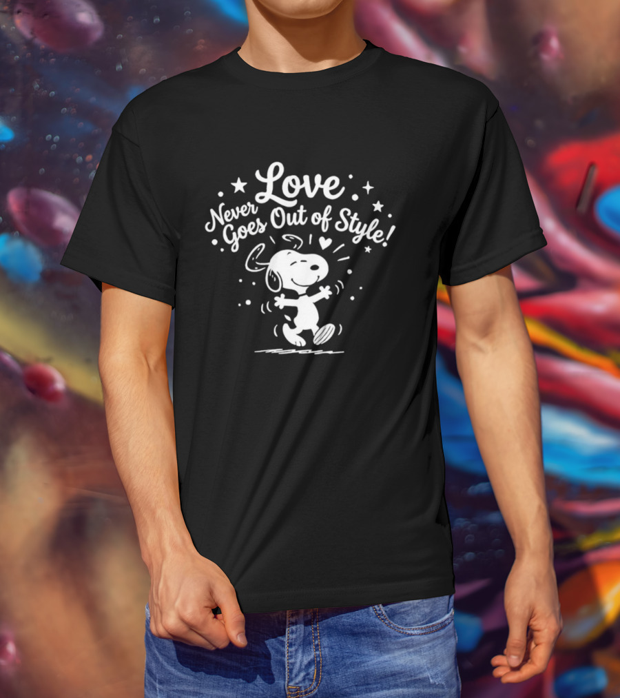 Snoopy Love Never Goes Out Of Style Peanuts T-Shirt