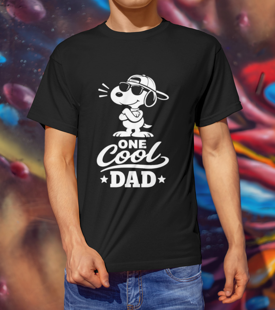 Snoopy One Cool Dad Peanuts Father's Day T-Shirt