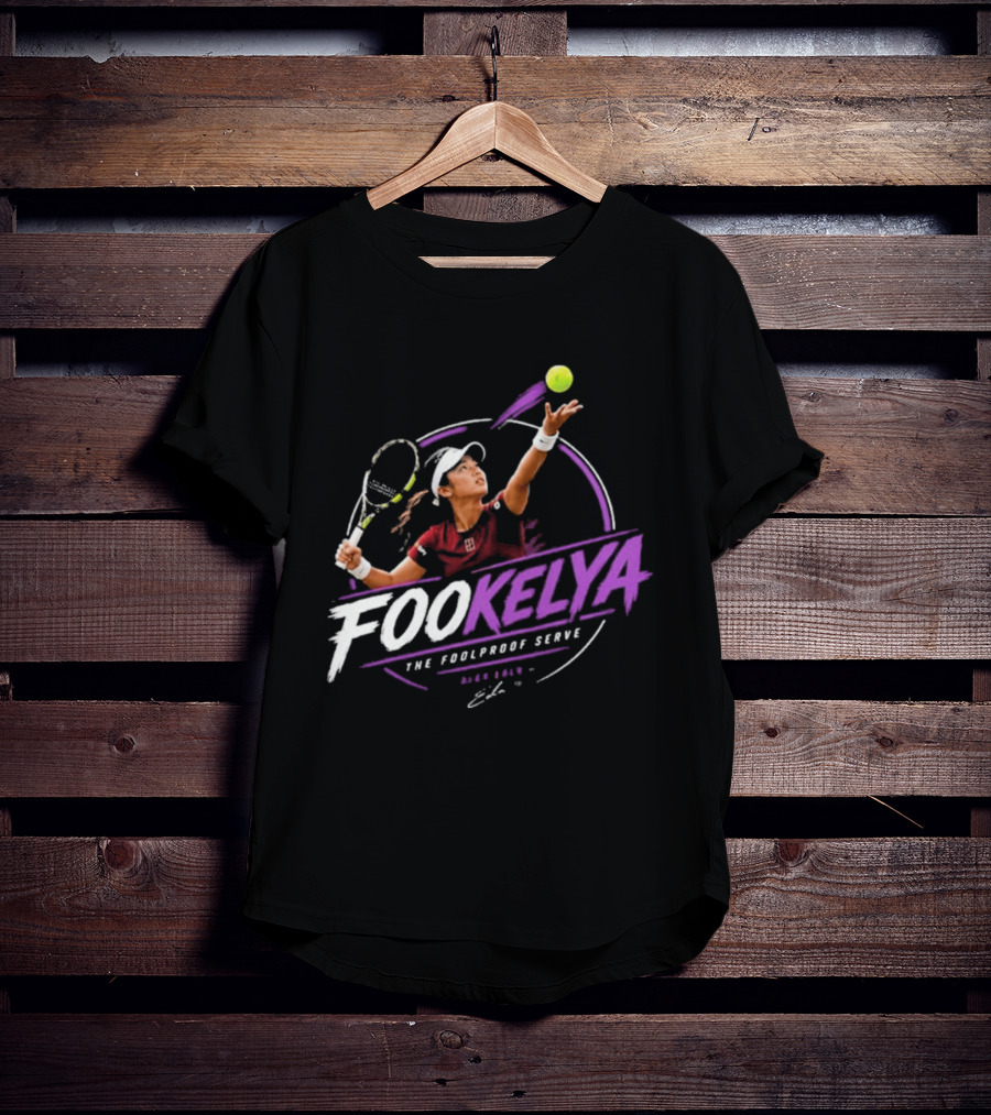 Fookelya The Poolproof Serve Tennis Player Action Serve T-Shirt
