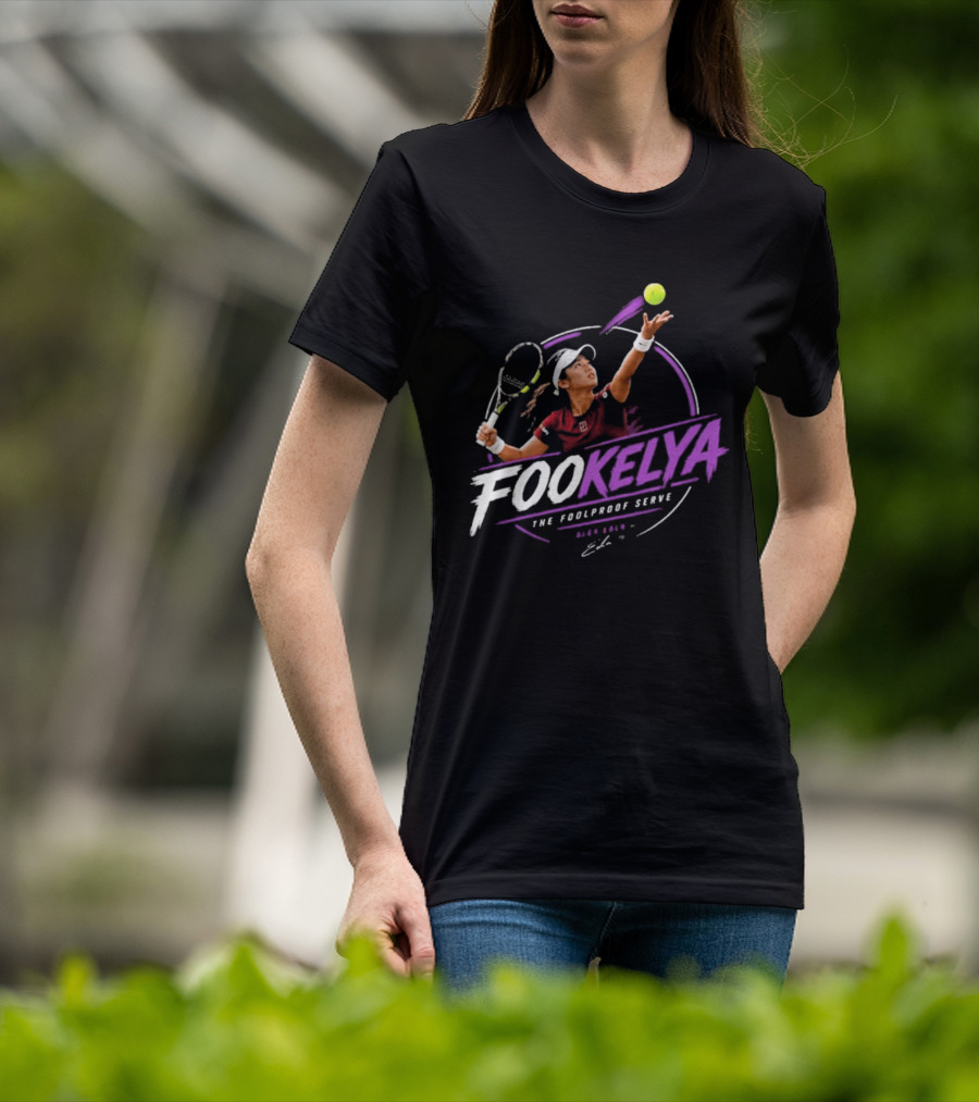 Fookelya The Poolproof Serve Tennis Player Action Serve T-Shirt