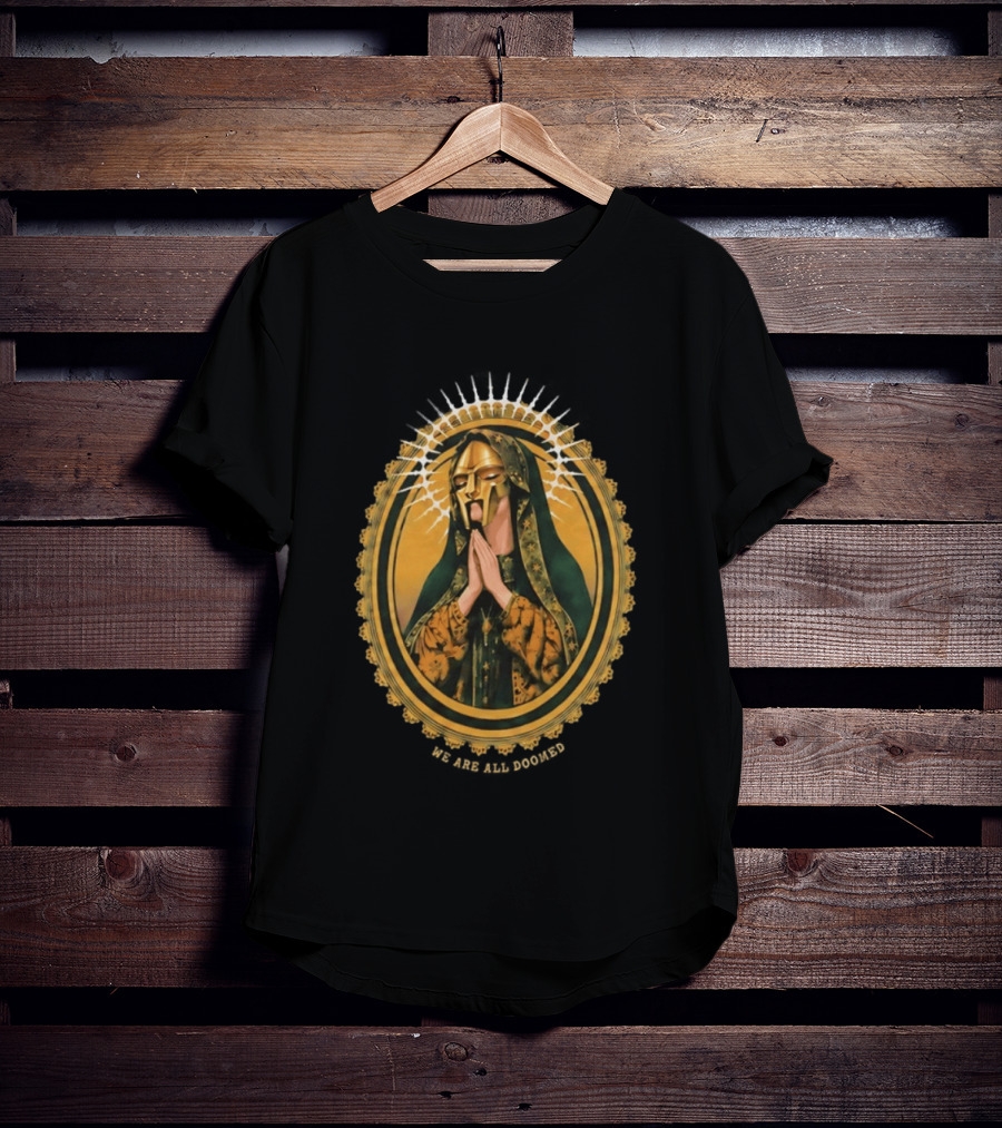 MF Doom We Are All Doomed Iconic Hip Hop Rap Prayer T-Shirt