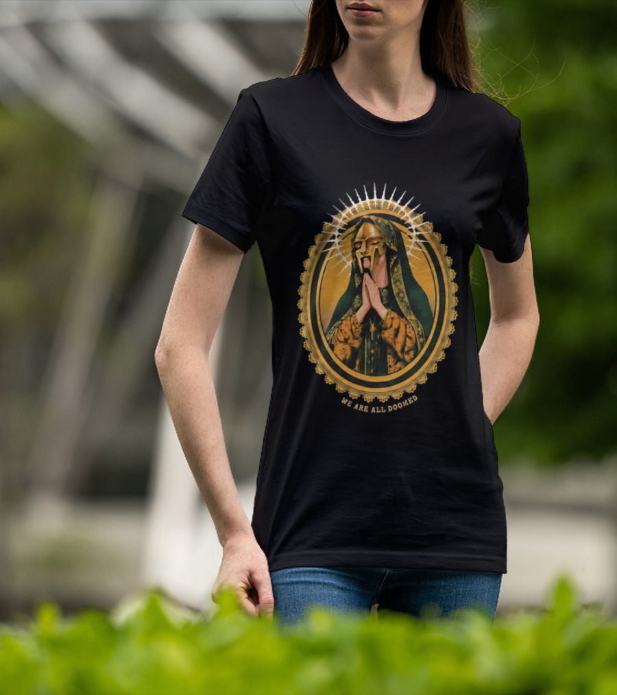 MF Doom We Are All Doomed Iconic Hip Hop Rap Prayer T-Shirt