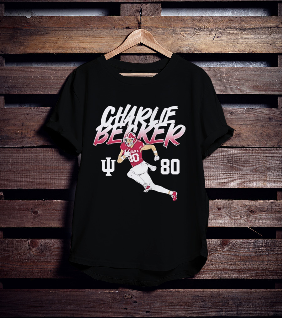 Charlie Becker Indiana Hoosiers 80 Pose With IU T-Shirt