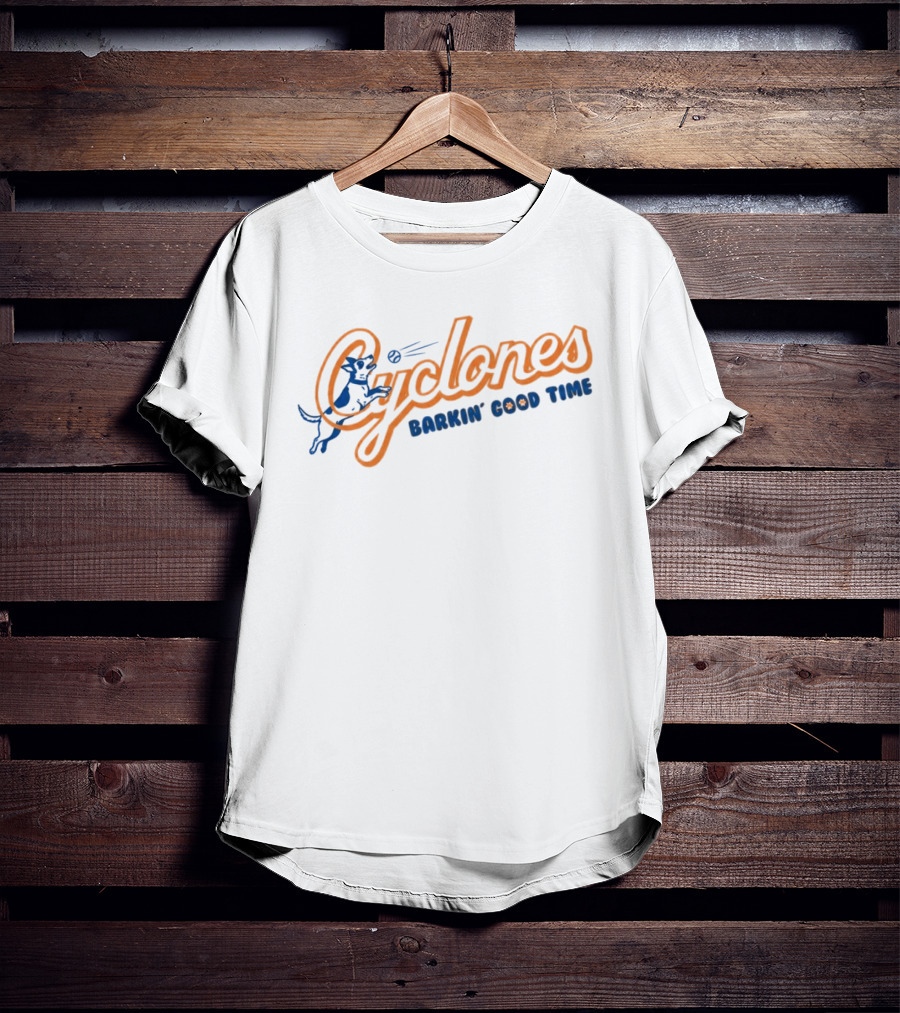 Brooklyn Cyclones Barkin Good Time Baseball Dog Fun T-Shirt