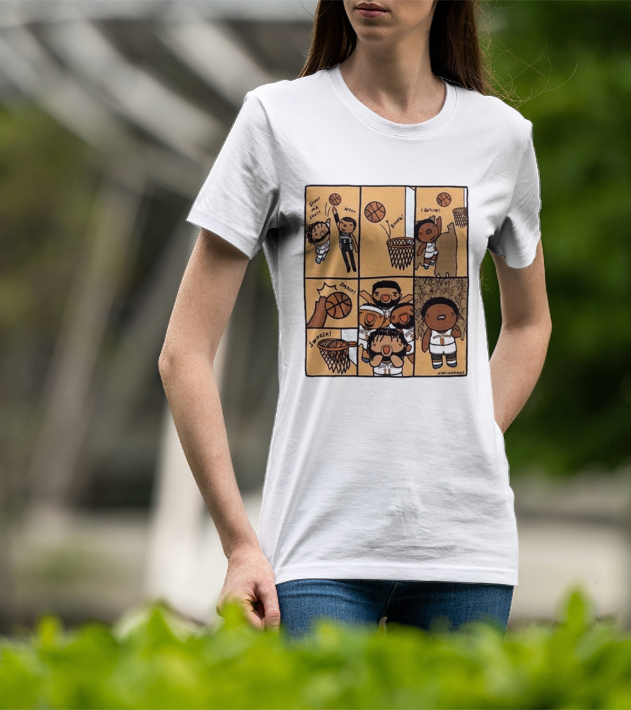 Jimindraws Karl Anthony Towns New York Knicks Comic Style Basketball Fun T-Shirt