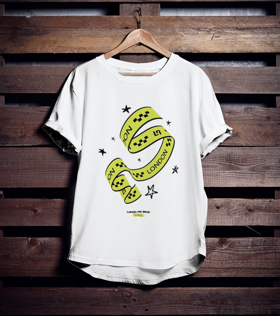 Lando Pit Stop 2026 London Racing Ribbon Stars T-Shirt