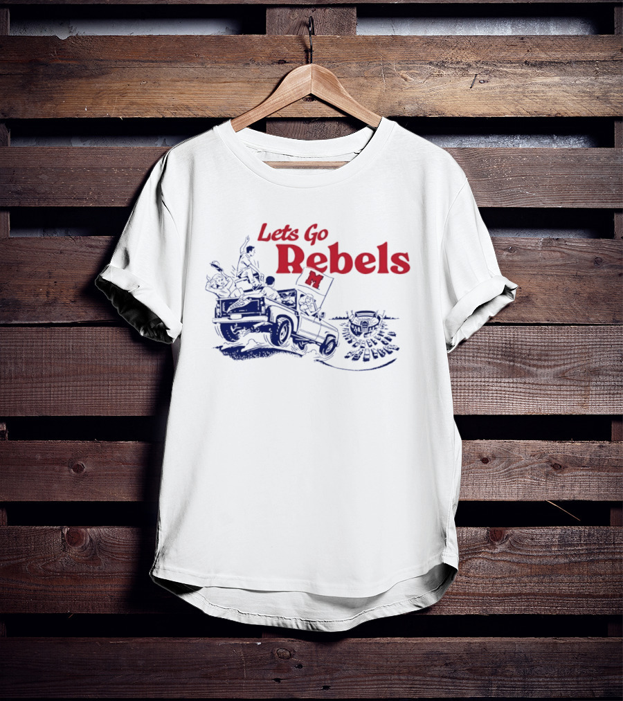 Let's Go Rebels Ole Miss Football Road Trip Adventure T-Shirt