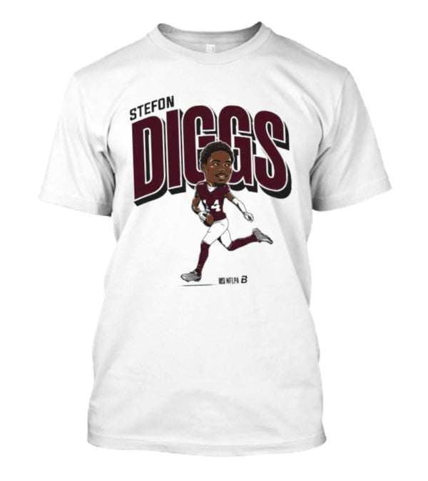 Stefon Diggs Caricature Football Art By Duna B T-Shirt