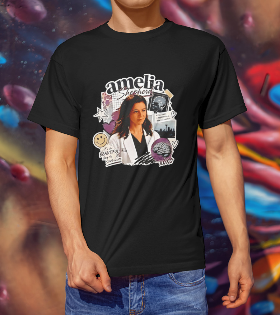 Amelia Shepherd Brilliant Complicated Unapologetic Beautiful Day To Save Lives Seattle Doctor T-Shirt