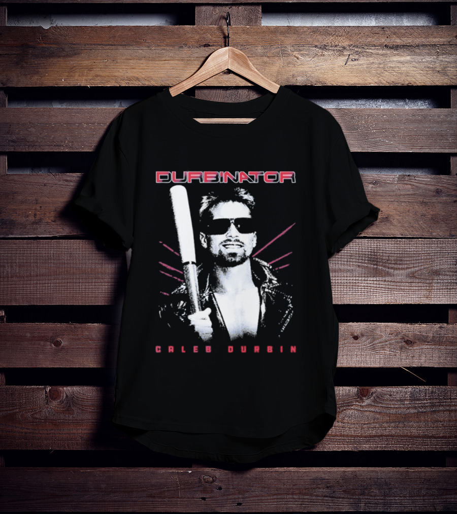 Durbinator Caleb Durbin Boston Red Sox Baseball Player With Bat T-Shirt