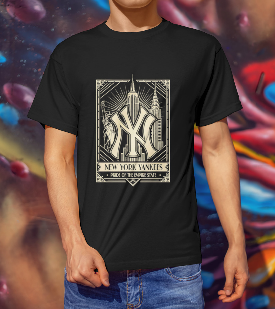 New York Yankees Pride Of The Empire State Iconic Skyline T-Shirt