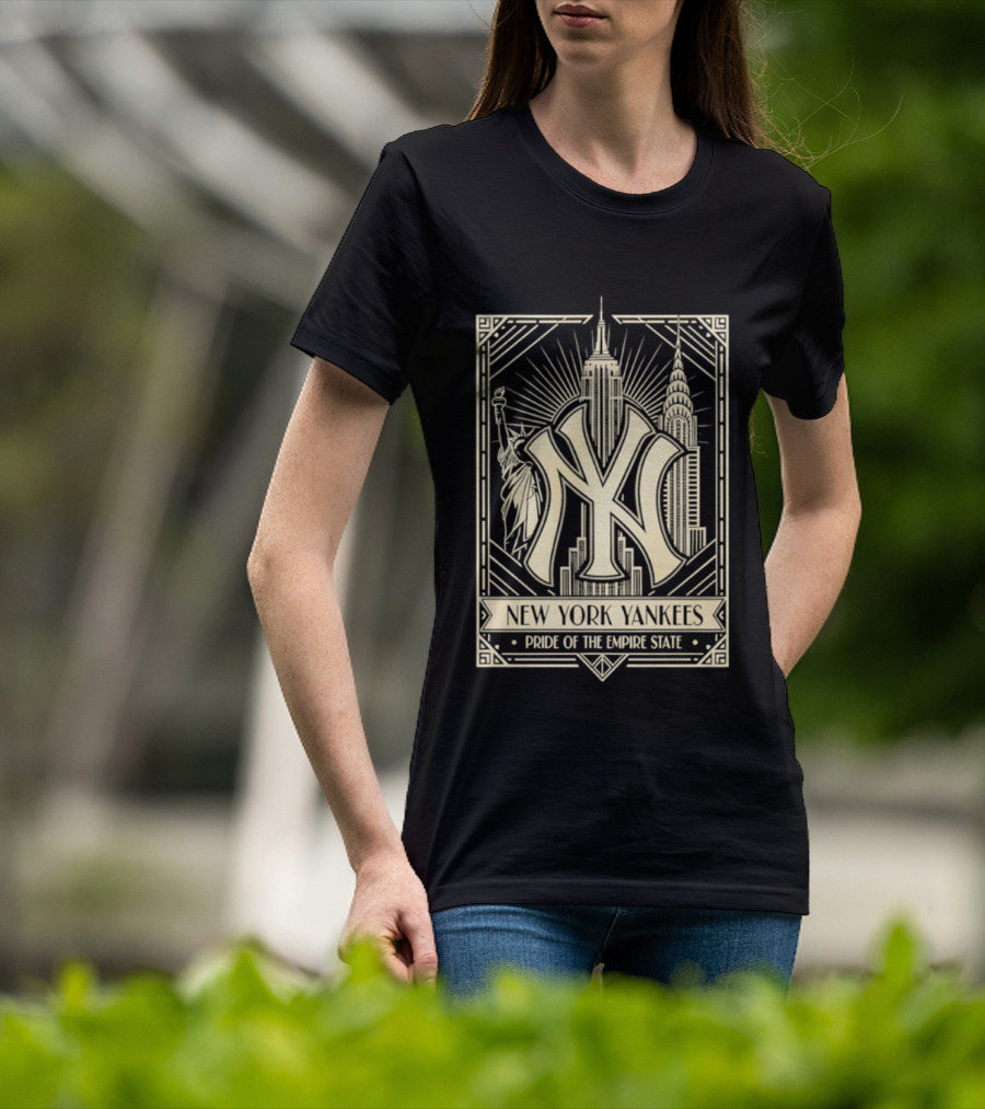 New York Yankees Pride Of The Empire State Iconic Skyline T-Shirt
