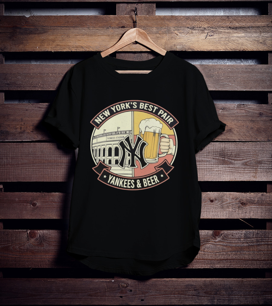 New York's Best Pair Yankees Stadium And Beer Yankees And Beer T-Shirt