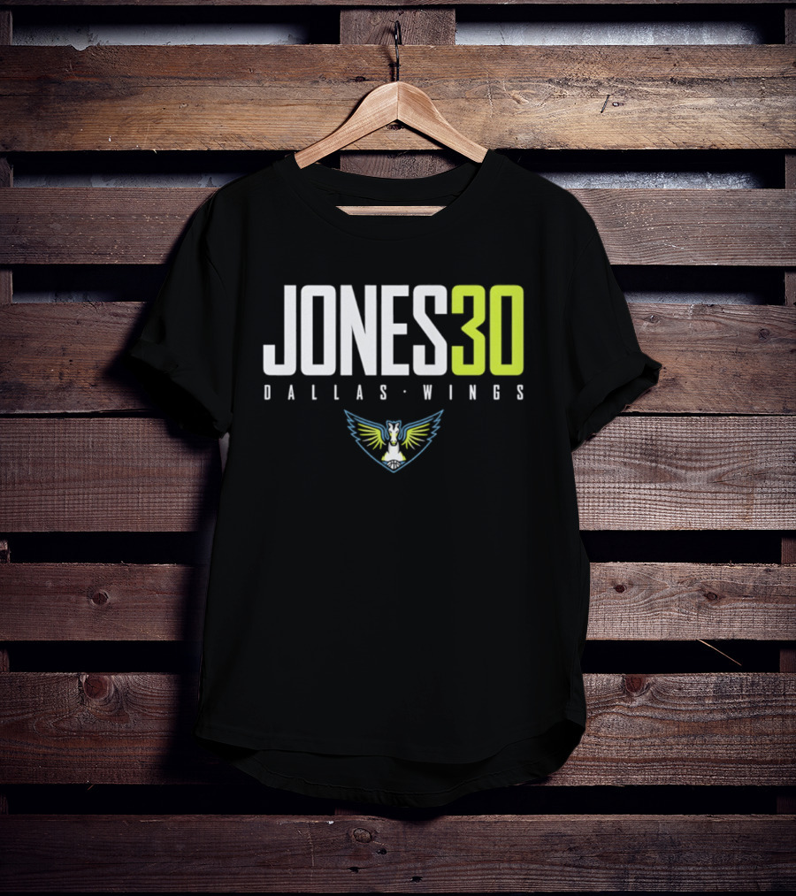 Jones 30 Dallas Wings 2026 WNBA T-Shirt