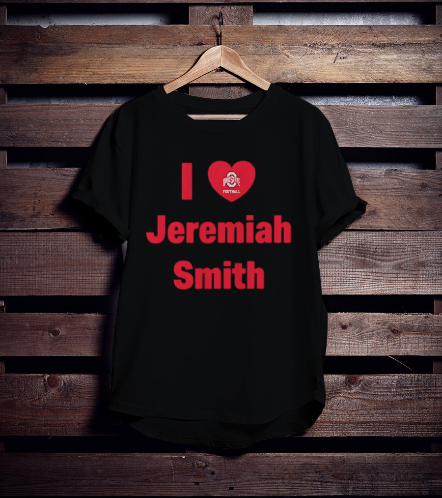 I Love Ohio State Football Jeremiah Smith Fan Support T-Shirt