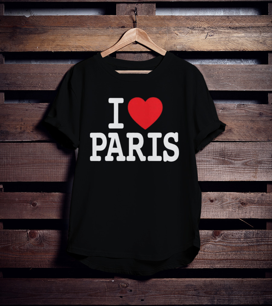 I Love Paris Sports T-Shirt