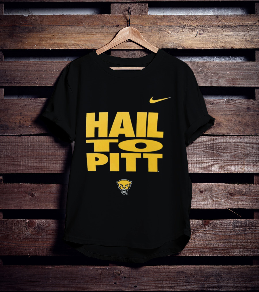 Pitt Panthers Hail To Pitt Nike Sportswear With Panther Head T-Shirt