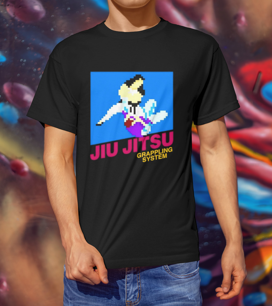Jiu Jitsu Grappling System Retro Pixel Martial Arts BJJ T-Shirt