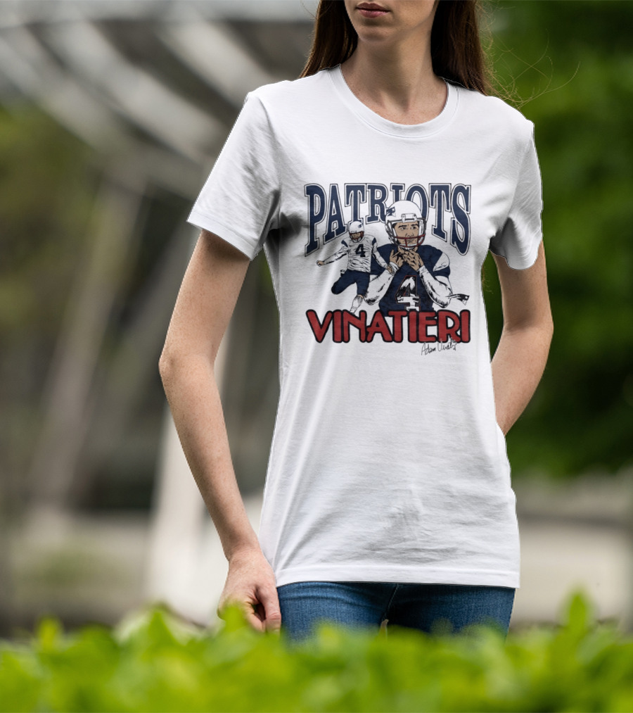 Patriots Vinatieri Adam New England Football T-Shirt