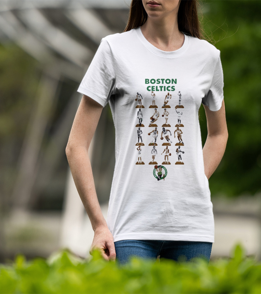 Boston Celtics Historic NBA Player Silhouettes Collection T-Shirt