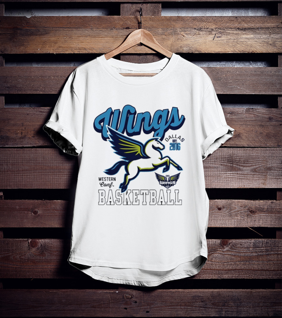Wings Dallas 2016 Western Conf Basketball Mitchell And Ness T-Shirt