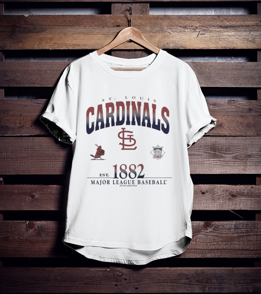 St Louis Cardinals Est 1882 Major League Baseball Vintage Team T-Shirt