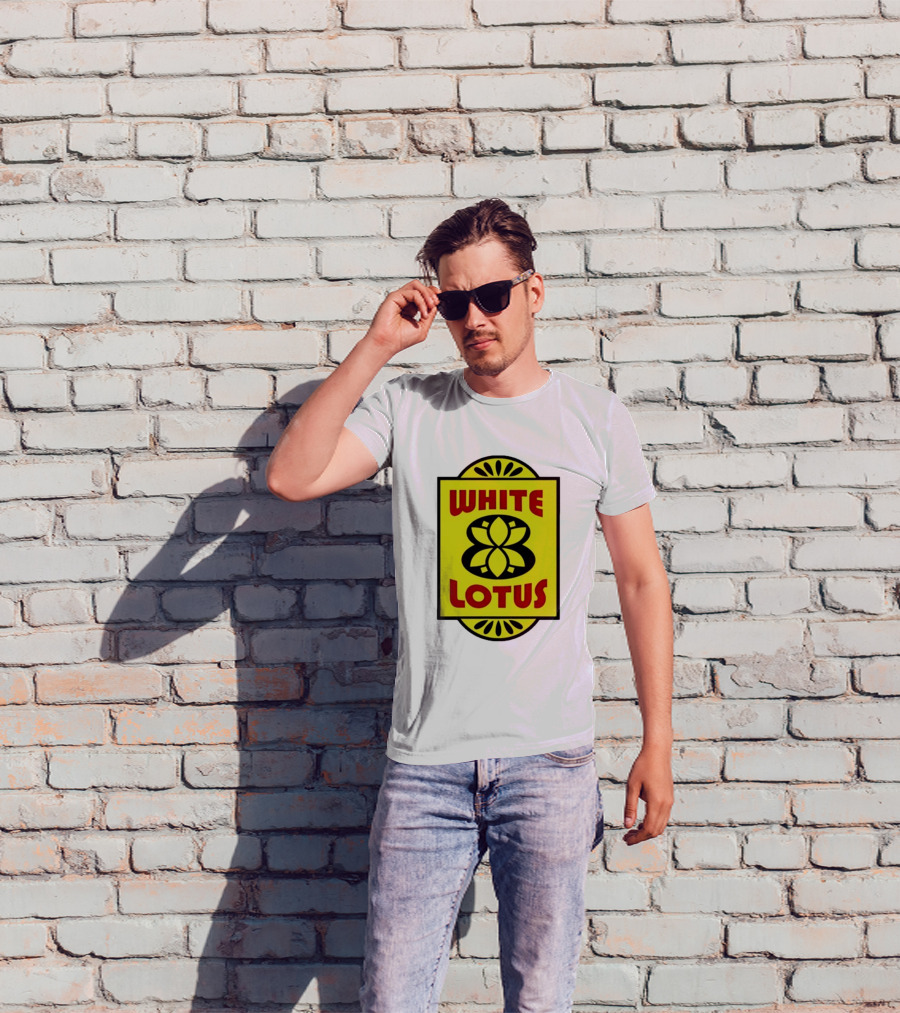 White Lotus Retro Motel Sign T-Shirt