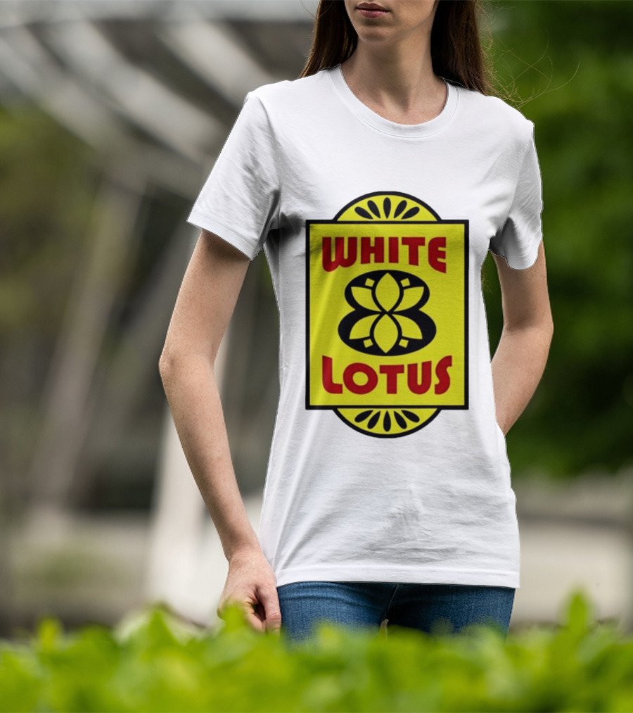 White Lotus Retro Motel Sign T-Shirt