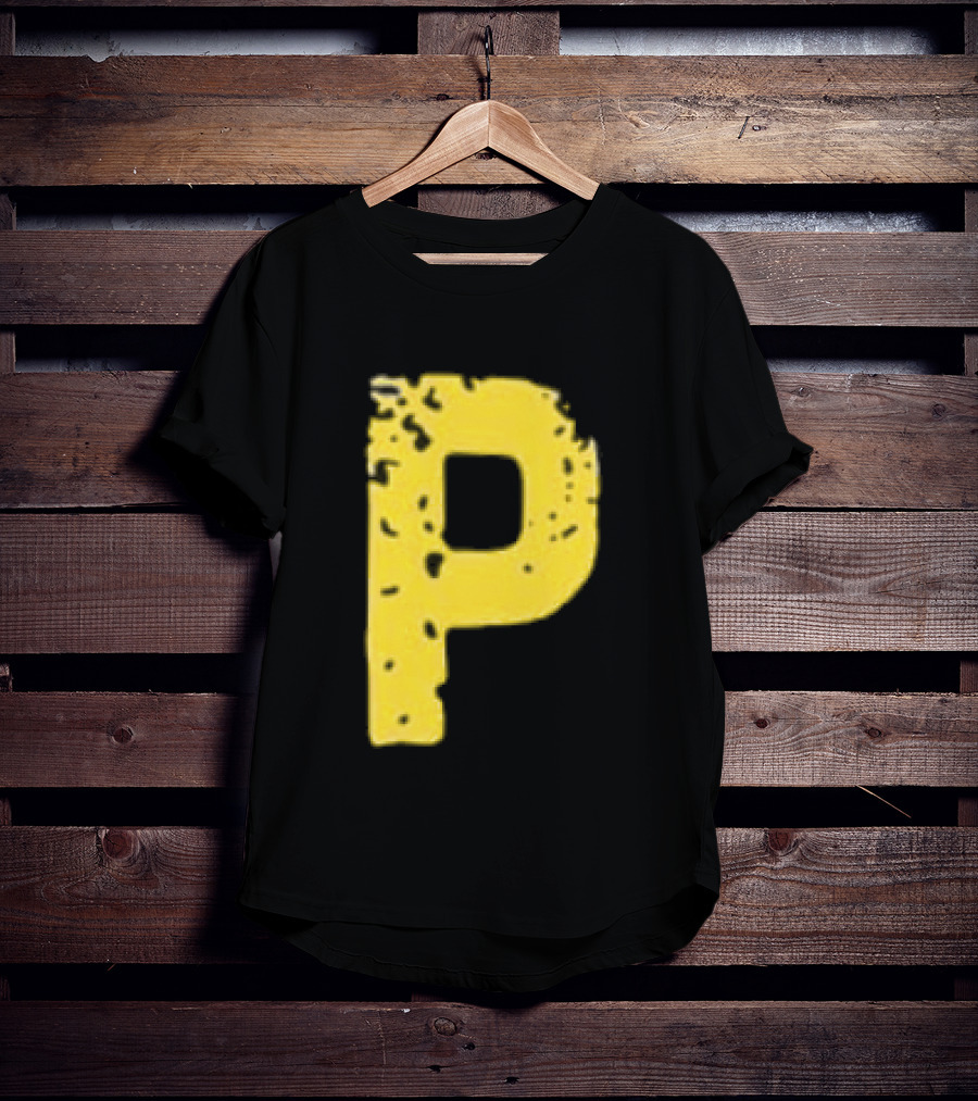 2026 Pirates IUP Night Yellow Pirate Letter P T-Shirt