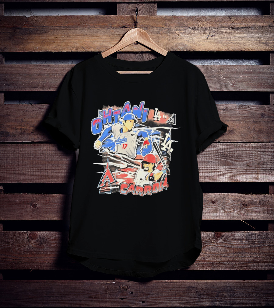 Ohtani Vs Carroll Anime Comic LA Vs Arizona T-Shirt