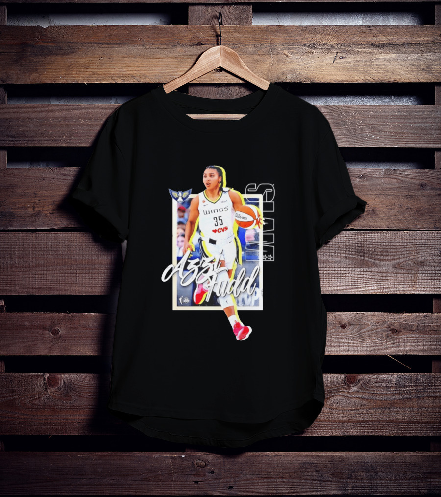 Azzi Fudd Dallas Wings Basketball Slam 262 CVS Wilson T-Shirt