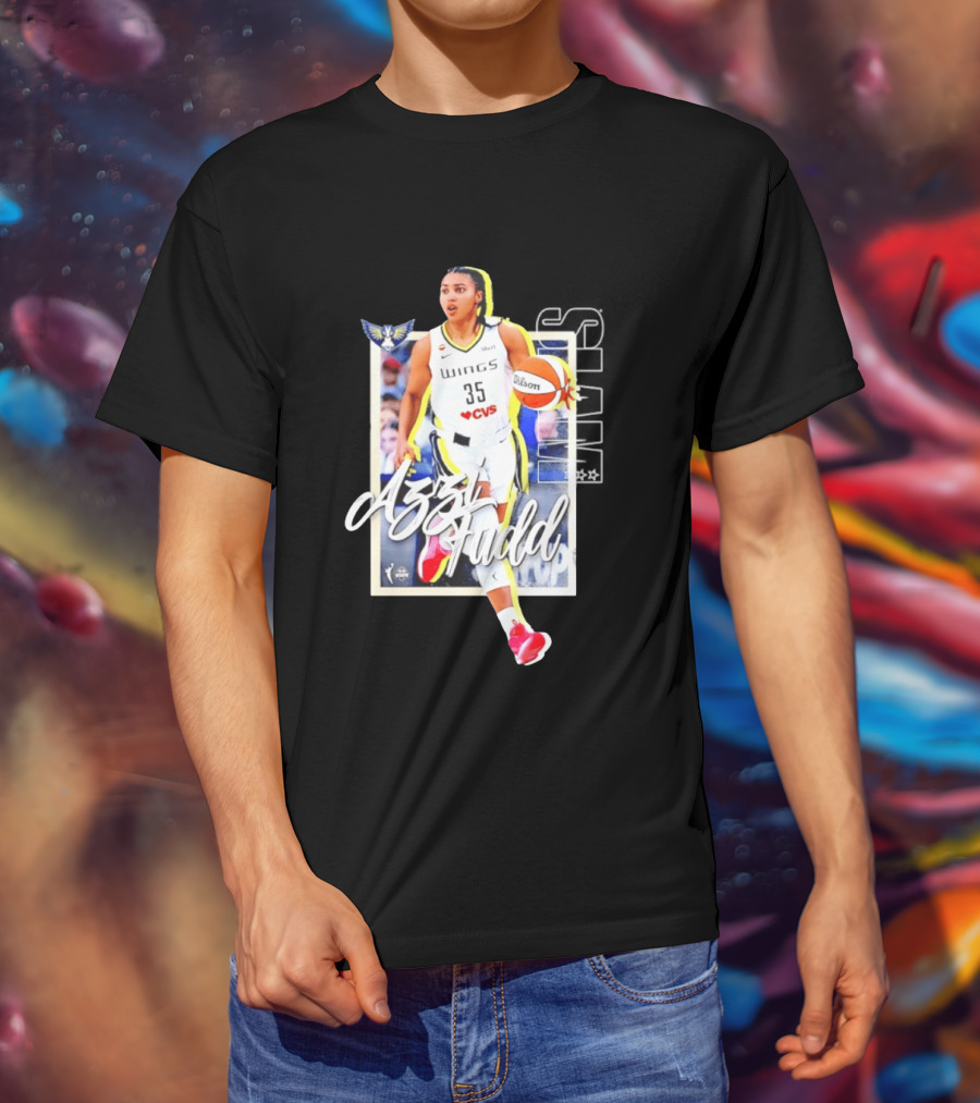 Azzi Fudd Dallas Wings Basketball Slam 262 CVS Wilson T-Shirt