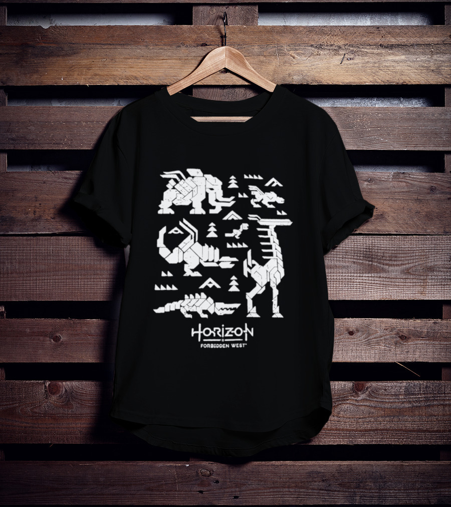 Horizon Forbidden West Machines Iconic Game Creatures T-Shirt