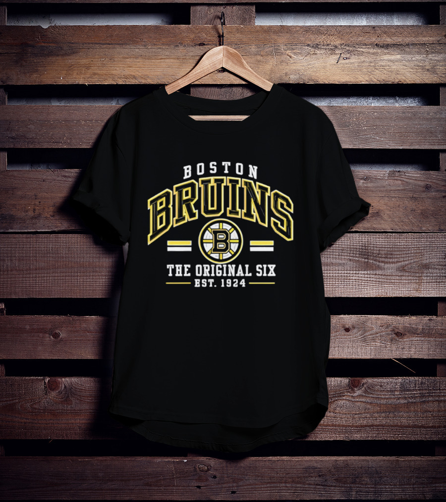Boston Bruins The Original Six Est 1924 Vintage Style Classic Team T-Shirt