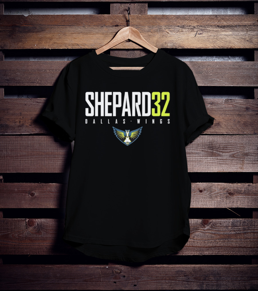 Shepard 32 Dallas Wings WNBA Logo 2026 T-Shirt