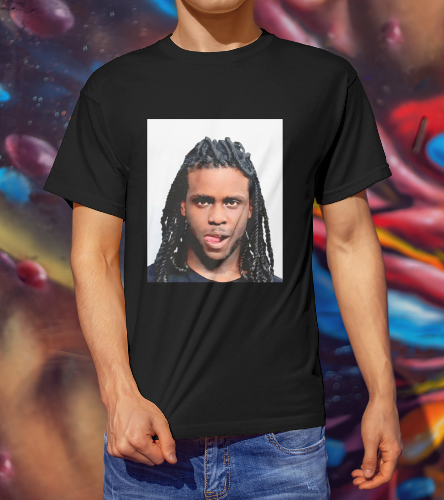 Chief Keef Shot Photo Dreadlocks Tongue Out T-Shirt