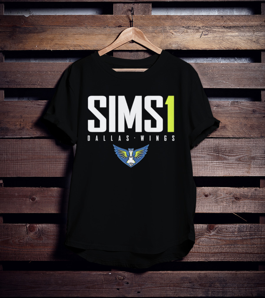 Odyssey Sims 1 Dallas Wings 2026 WNBA Player Jersey Fan Gear T-Shirt
