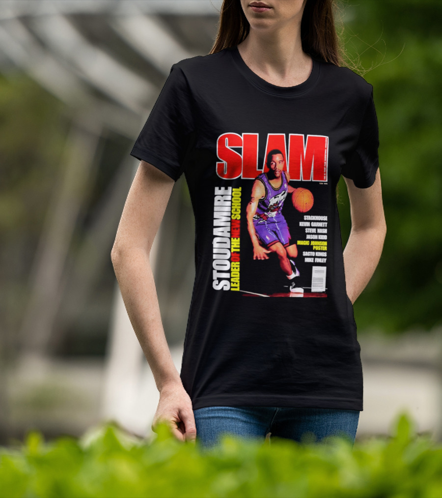 Slam Magazine May 1996 Stoudamire Leader Of The New School Raptors Championship Roster Fan Event T-Shirt