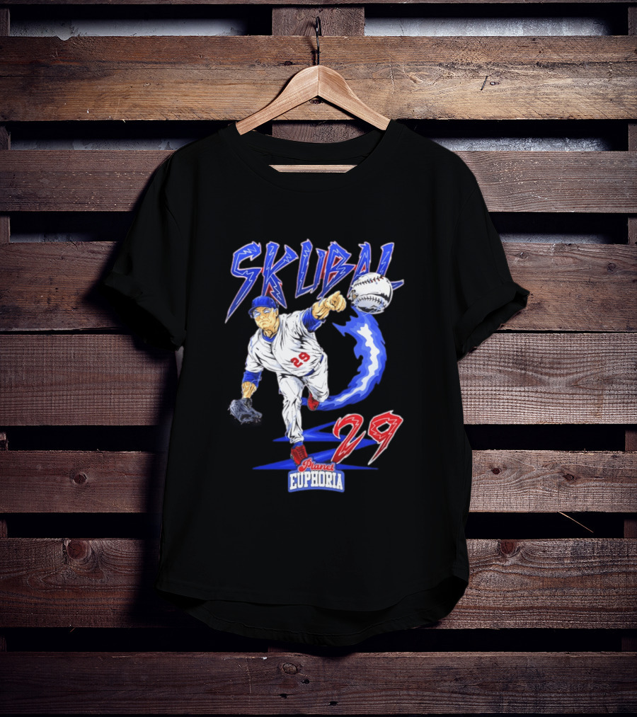 Tarik Skubal 29 Planet Euphoria Dodgers MLB Comic 2026 T-Shirt