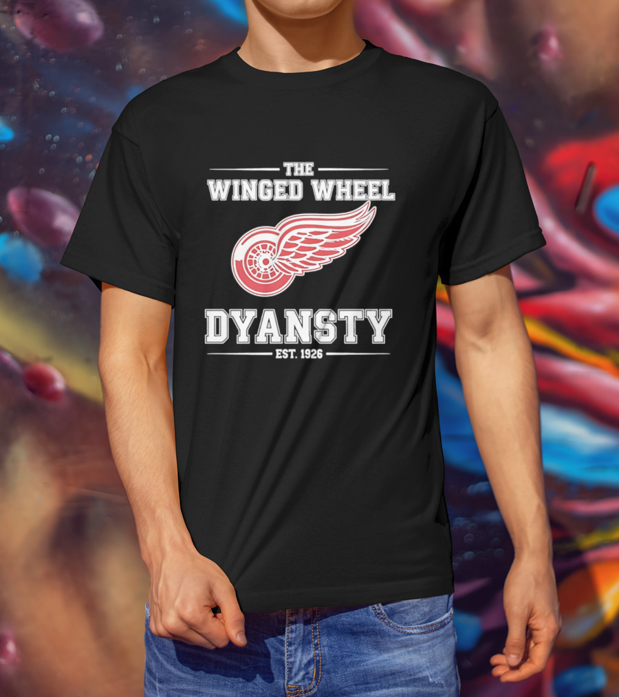 The Winged Wheel Dynasty Est 1926 Detroit Red Wings Hockey Legacy T-Shirt