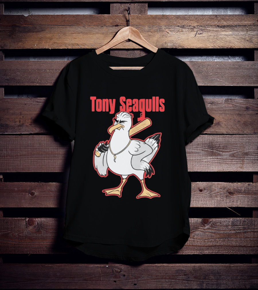 Tony Seagulls Seagull Baseball Bat Boston Red Sox Anthony Seigler T-Shirt