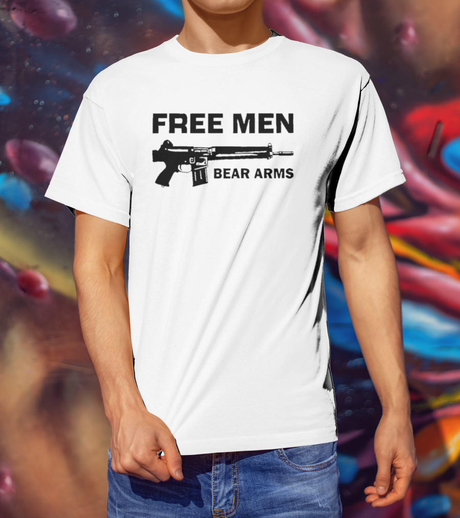 Free Men Bear Arms Rifle T-Shirt