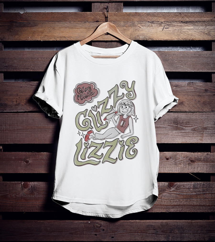 Glizzy McGuire Glizzy Lizzie Hot Dog Retro Character Fun T-Shirt