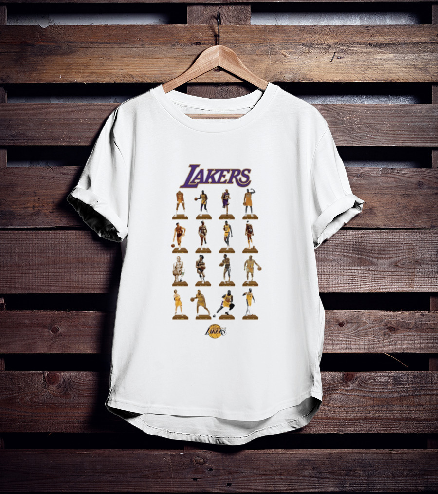 Lakers Basketball Legends Figurines Collectible Moment T-Shirt