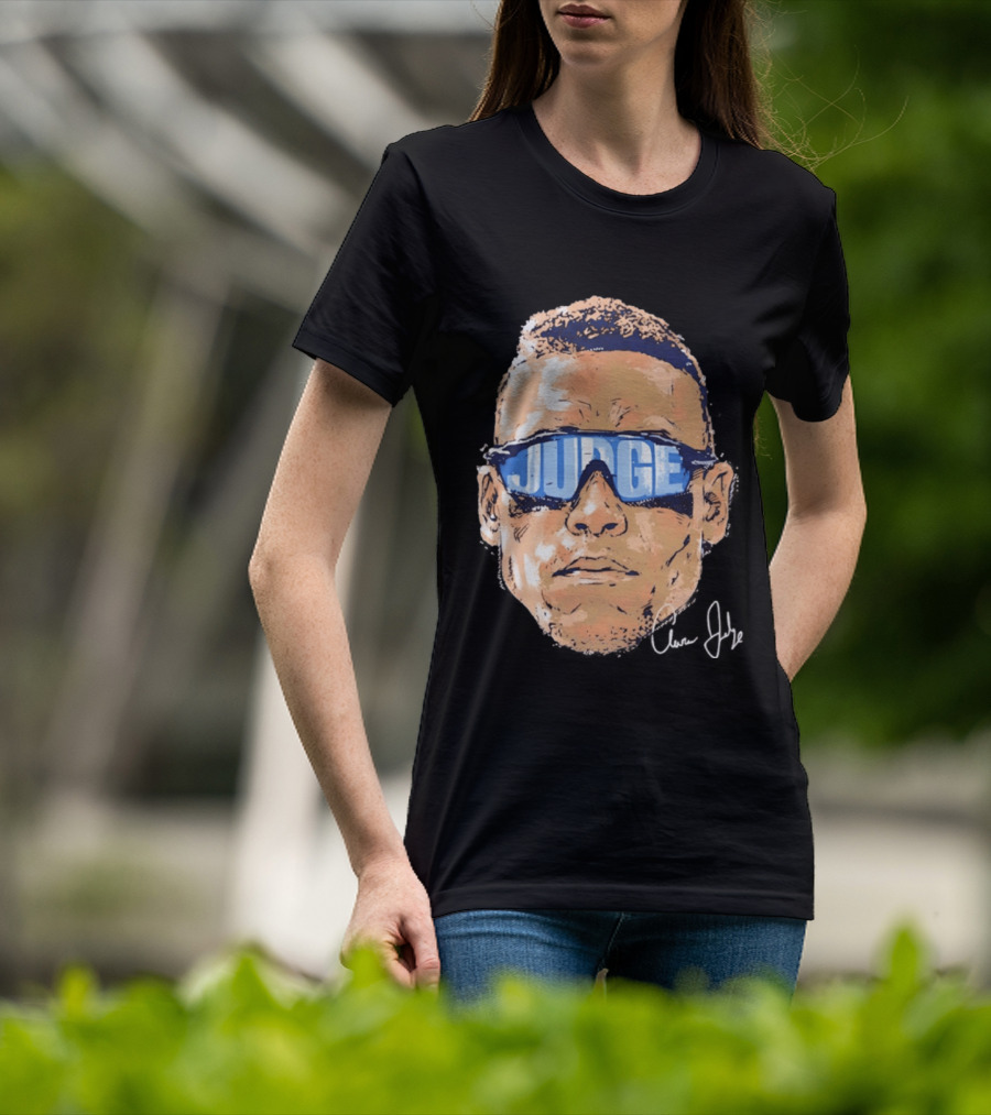 Aaron Judge New York Yankees Iconic Swag Judge Sunglasses T-Shirt