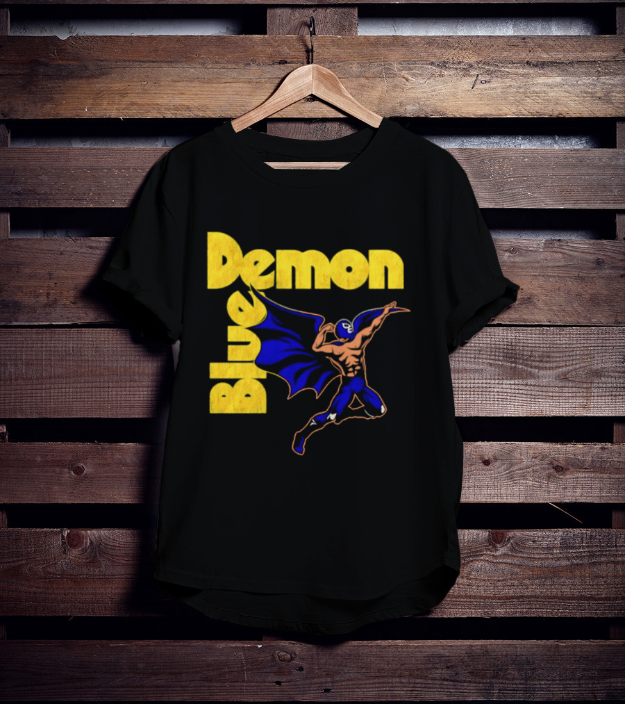 Alejandro Munoz Moreno Blue Demon Mexico Wrestling Iconic Luchador T-Shirt