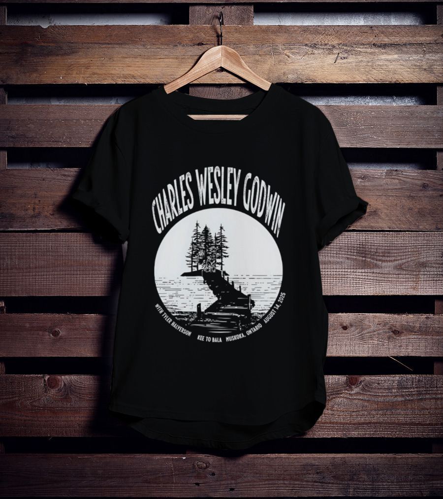 Charles Wesley Godwin 2025 Muskoka Tour Bala Ontario August 14 Key To Bala T-Shirt